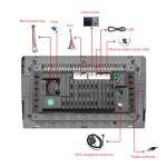 9 Inch 8 Core Bluetooth Car Navigation 2.4G 5G For Volkswagen TOURAN L 2017+