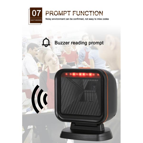 High Performance 1D 2D Hands Free Scan Qr Bar Code Reader Desktop Presentation Barcode Scanner