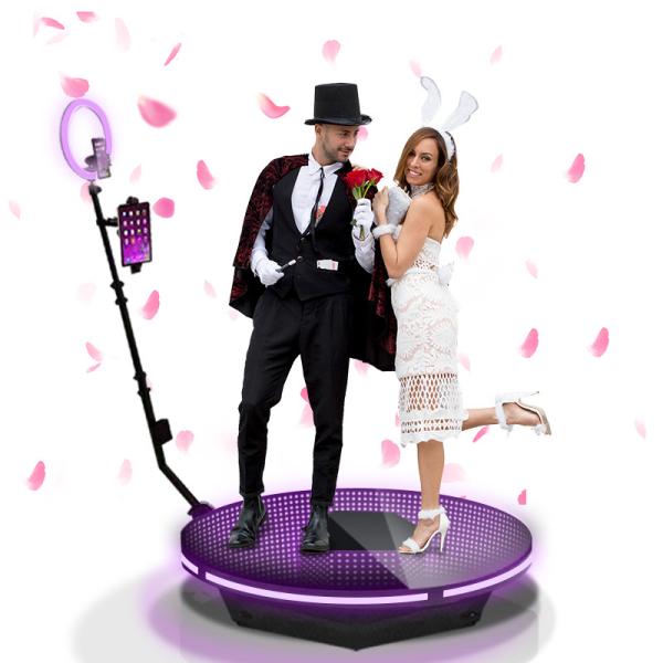 Versatile 360 Rotating Photo Booth Selfie Wedding Party Intelligent Operation