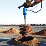 Construction Works Earth Drill Hydraulic Earth Auger For 5-45 Tons Excavator