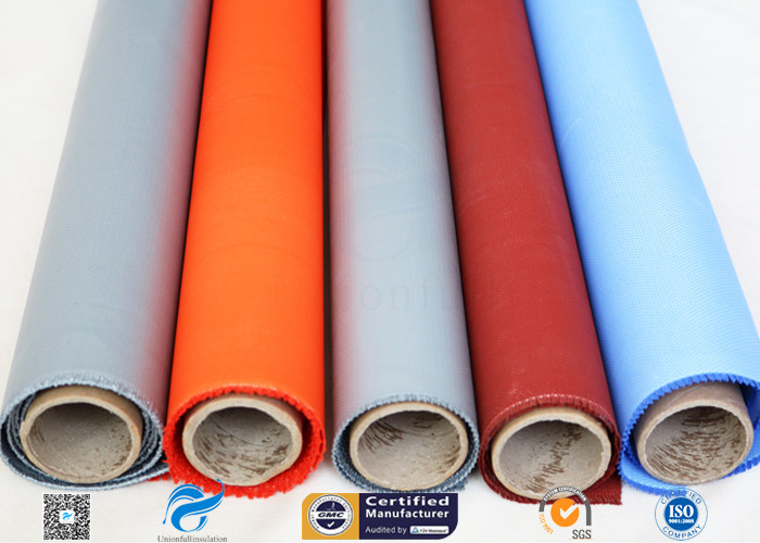 0.2mm Silicone Coated Fiberglass Fabric Waterproof Anti Corrosion Plain Weave