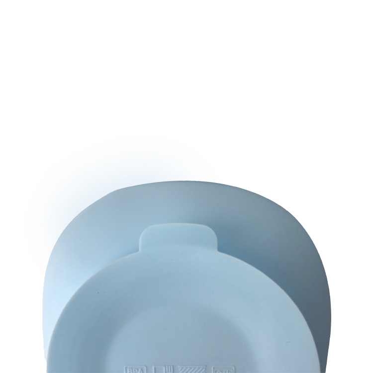 Baby Food Grade Silicone Feeding Bowl Customized Round Shape