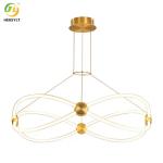 Nordic Modern Chandelier LED Pendant Geometric Aluminum Art