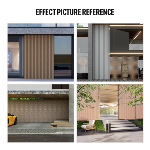 Exterior WPC Wall Cladding for Building Facade Decoration