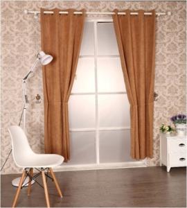 Wholesale Embrossed Fleece Polyester Black Out Window Curtain from china suppliers