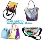 Holographic Women Fashion Hologram Laser Drawstring Backpack School Sport Gym
