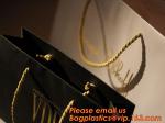 white craft paper rope handle paper shopping bags wholesale, fancy logo printed
