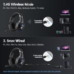 Onikuma K1 PRO 100mA DC5V Wireless Gaming Headset 117dB