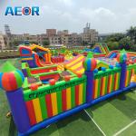 Commercial inflatable amusement park cartoon inflatable fun city for kids