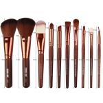 lWholesale Brown Color Makeup Brushes Fan Brush Best Make up Brushes