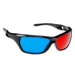 Fashionable PC Plastic Red Cyan 3D Glasses With 1.6mm PET Lenses