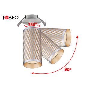 Wholesale Golden Pure Aluminium Ceiling Lights , Surface Mounted LED Gu10 Downlight from china suppliers