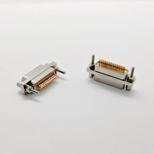 Labeled Braided Tube Harness with Rectangular Connectors, Metal Latch SCSI Rectangular Terminal Cable.