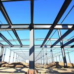 Solid H-Shape Steel Beam Gas Station Canopy Steel Structure Frame House