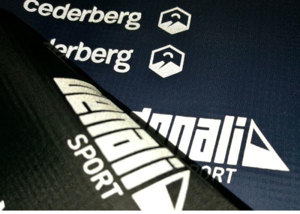 Quality High Elasticity Brand Logo Reflective Heat Press Tagless Labels For Ski Suit for sale