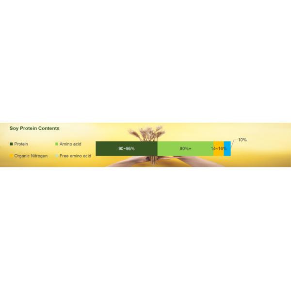 Water Soluble 95% Soy Protein Powder Plant Source Enzymatic Hydrolysis Amino Acids