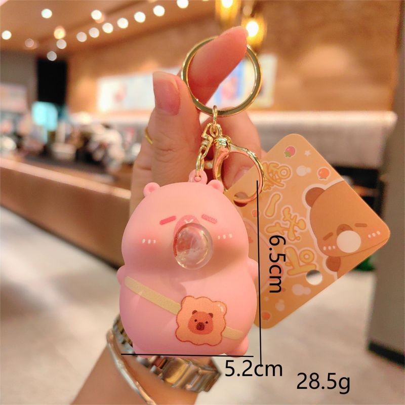 Customized Cute Pendant Squishy Toys Silicone Keychain Non-Toxic for Kids and Adults