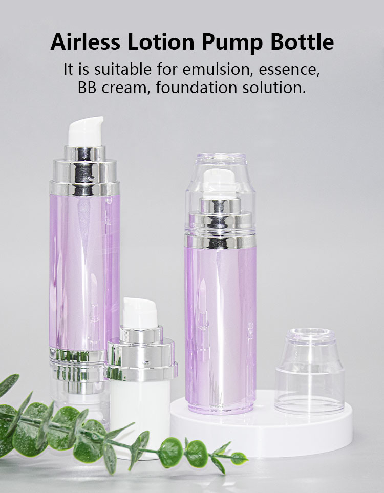Plastic PP AS Airless Pump Bottles Double Ended 15ml For Lotion Packaging
