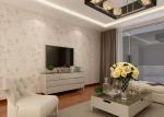 Vinyl Rustic Floral Wallpaper with Light Pink color for Living Room