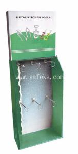 Wholesale Custom corrugated pegboard display stand for Kitchen tools from china suppliers