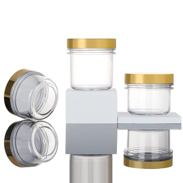 Luxury Empty Skin Care Containers 100ml , 65mm Jars For Cosmetics Products