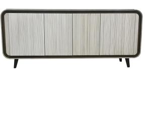 Wholesale Glass top 2-tone white inish 4-door dresser console cabinet/media console, hotel bedroom furniture,hospitality casegoods from china suppliers
