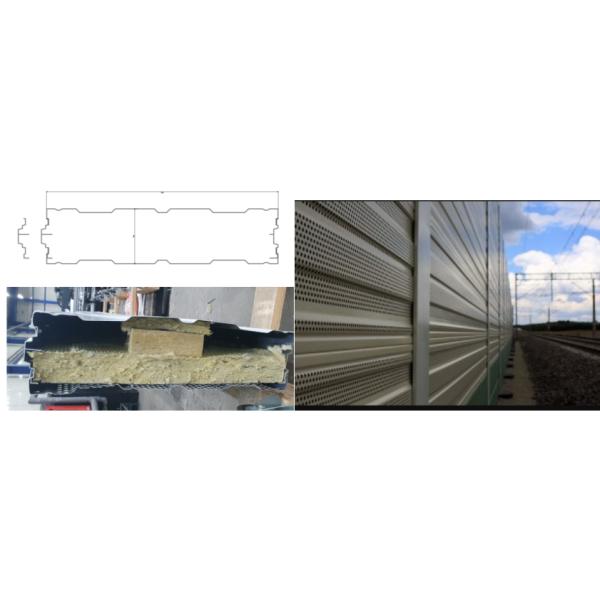 Sound stop aluminum panels rolling forming machine