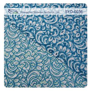 Wholesale Double Color Cotton Nylon Lace Fabric For Home Textile / Eyelash Lace Fabric from china suppliers
