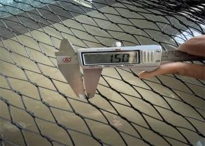 Wholesale Ss316 Stainless Steel Cable Mesh Black 1.5mm Diameter 25mm Hole Size from china suppliers