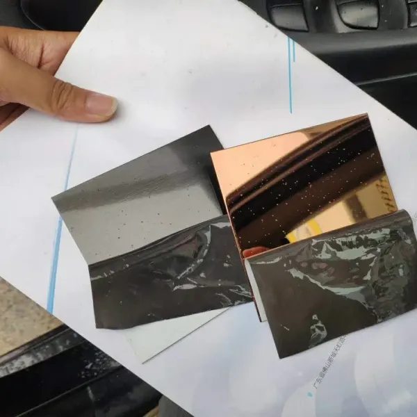 Laser Film Protect Hairline Mirror Stainless Steel Sheet 201 304 Grade Cold Rolled Colored Stainless Steel
