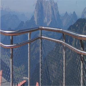 Wholesale Ferruled type 60 mm eye mesh size cable wire mesh balustrade infill panel from china suppliers