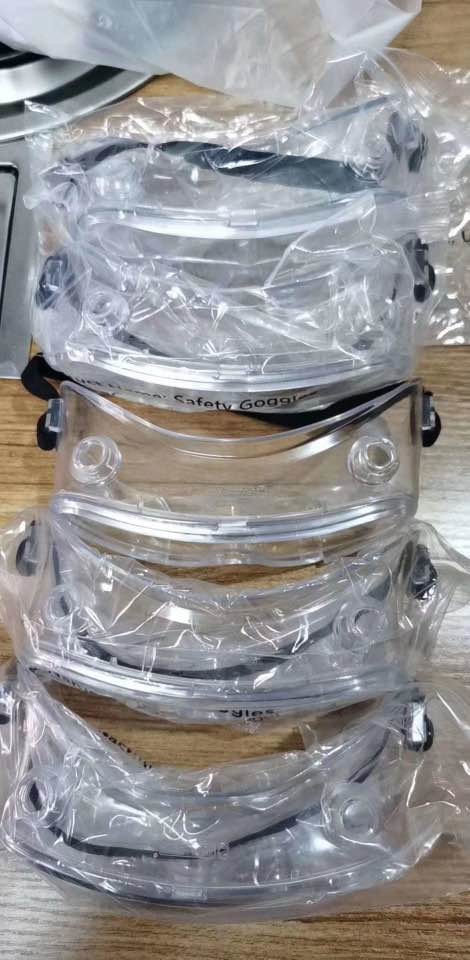 Custom Medical Safety Goggles Double Layer Anti Fog Medical Isolation Goggles
