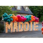 Customized Size Stainless Steel LED Marquee Letters for Outdoor Wedding Party