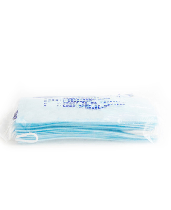 Eco Friendly 3 Ply Single Use Face Mask Procedural Face Masks With Earloops
