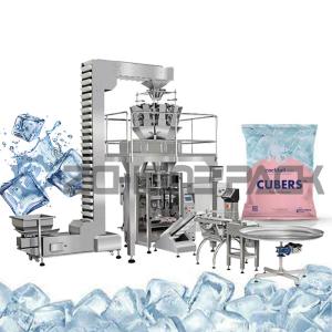 Wholesale Vertical Ice Cube Roll Film Back Sealed Bag Four-Side Sealed Bag Packaging Machine from china suppliers