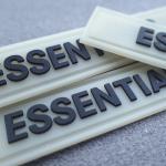White Transparent PVC Matte Logo Rubber Clothing Labels