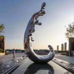 ODM Mirror Polished Stainless Steel Abstract Ornaments