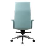 Customized Exclusive Modern Leather Blue Swivel Desk Chair