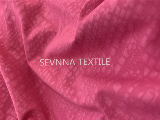Soft Retro Lining Nylon Lycra Activewear Knit Fabric Gym Training Rose Red