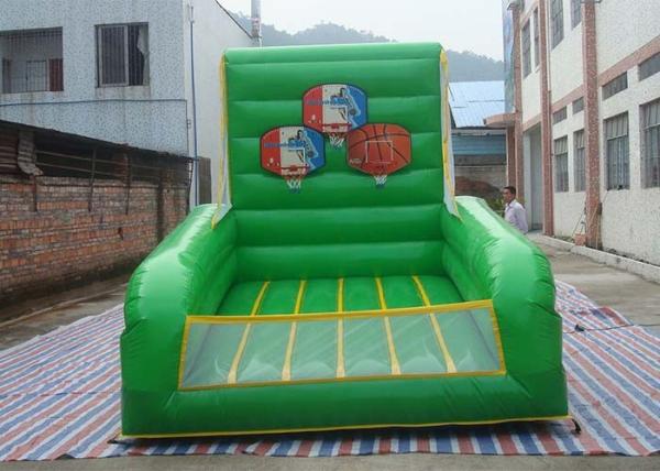 Plato PVC Tarpaulin Inflatable Sports Games / Inflatable Basketball Court For