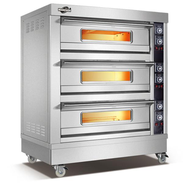 Commercial Bakery Equipment Electric Oven Bakery Machine 3 Deck 6 Trays Baking
