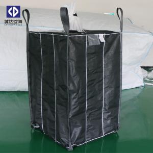 Wholesale 1.5 Ton PP Woven Jumbo Bags , Bulk Plastic Bags Black Color 102x102x107cm Size from china suppliers