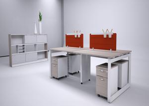 Wholesale White / Black Contemporary Office Cubicles Workstation W2800*D1400*H1100mm Size from china suppliers