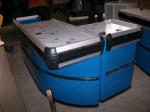 Retail Shop Equipment Supermarket Checkout Counter Convenience Steel Checkstand