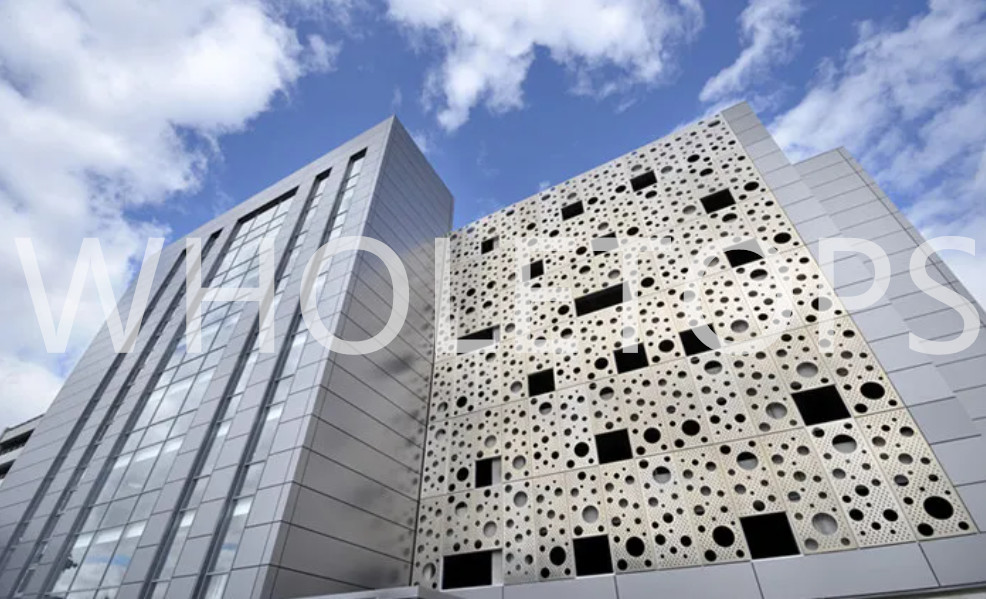 PVDF Coated Perforated Aluminum Panel For Commerce Building Chamber