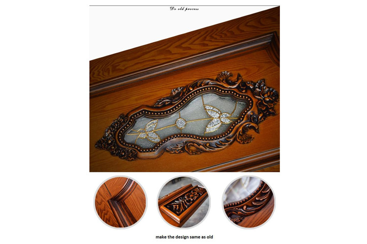 Security Home Entrance 38dB 50mm Teak Solid Wood Door