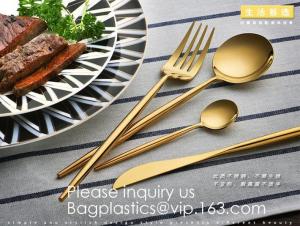 Wholesale Cutlery Purple Flatware Tianjin Stainless Steel Cutlery,Elegant Design Stainless Steel Flatware Copper Coating Rose Gold from china suppliers