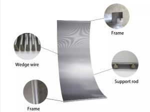 Wholesale Sewage Treatment Customized Sieve Bend Screen 304 Stainless Steel Wedge Wire from china suppliers