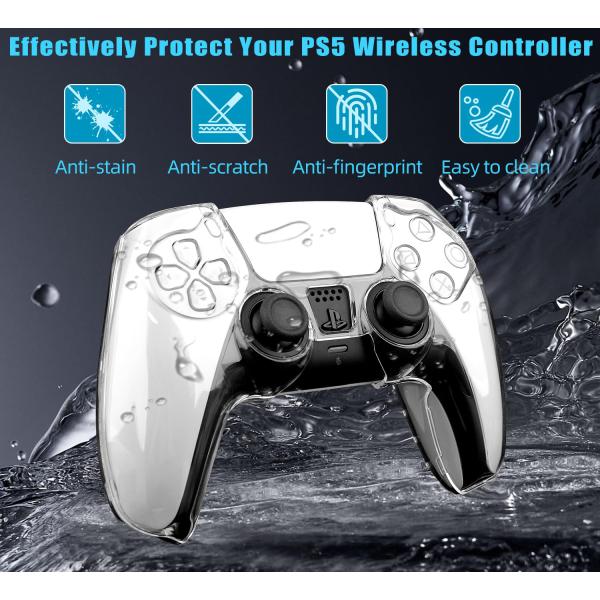 Gamepad Protection Crystal Shell Case For PS5 Controller-Clear