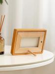 Simplicity Style Small Picture Frames Natural Wooden Photo Frames Tabletop With